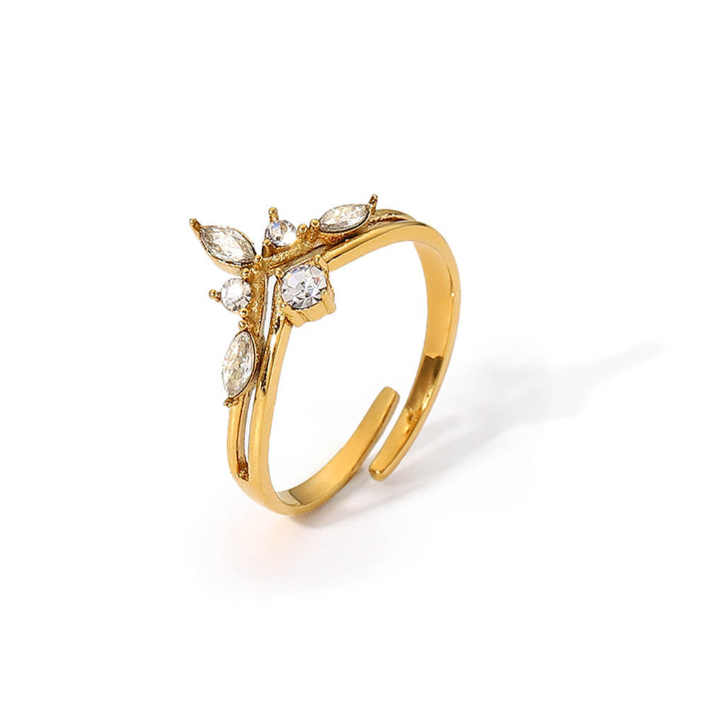 "Floral Elegance" Women's Adjustable Ring