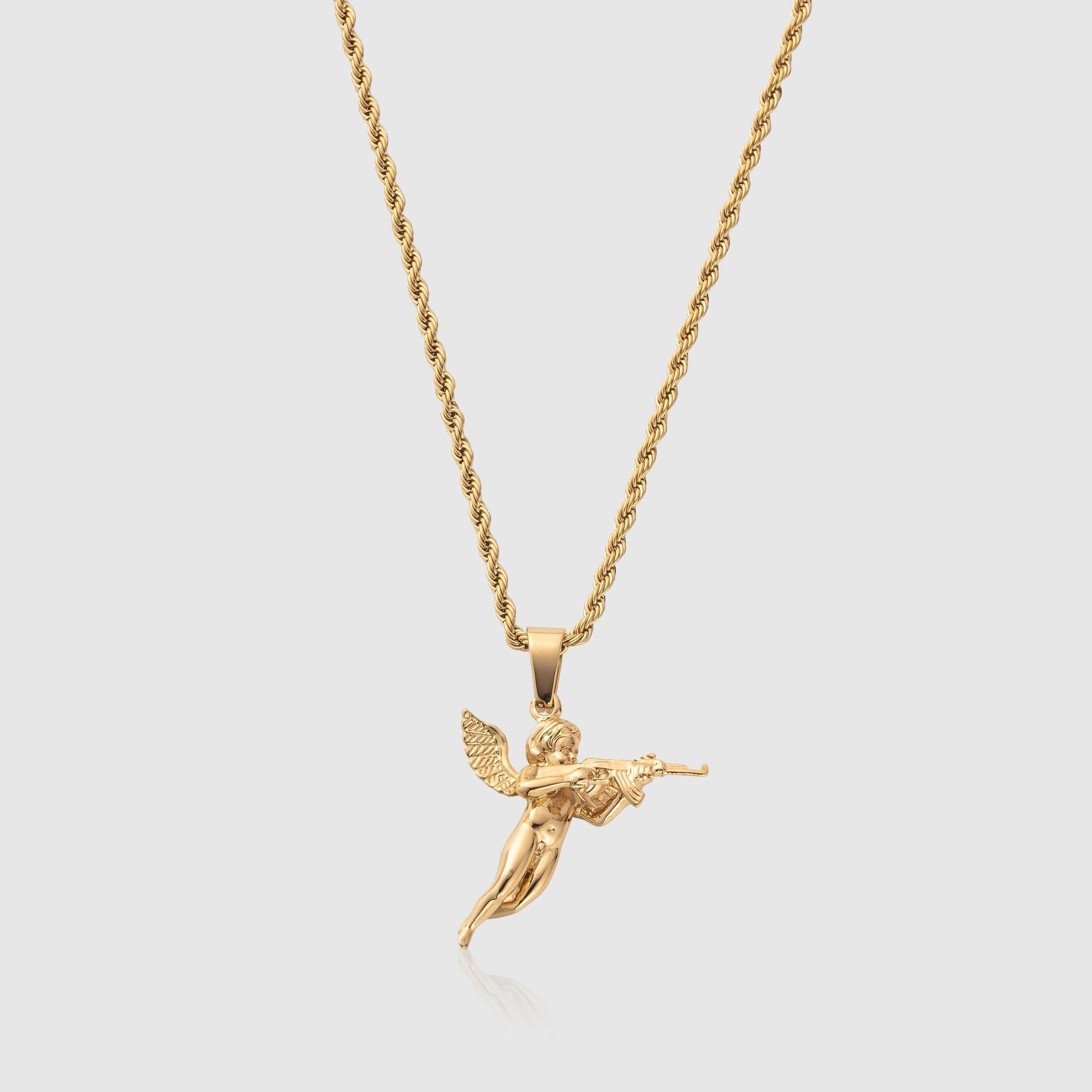 Angels Vengeance Pendant Necklace (Gold)