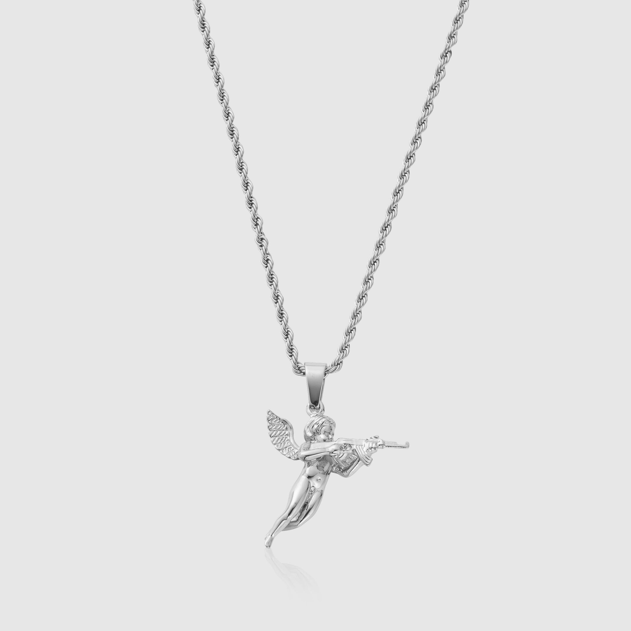 Angels Vengeance Pendant Necklace (Silver)